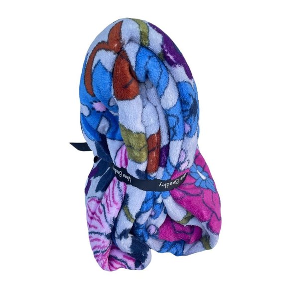 Vera Bradley Bengal Lily Plush Throw Blanket - Picture 5 of 8